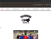 Tablet Screenshot of ajayskarate.com